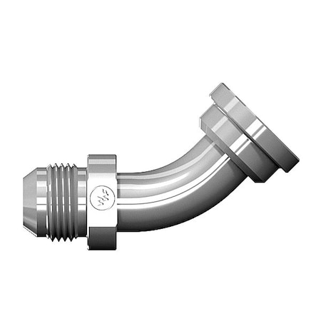 World Wide Fittings Male JIC to Code 61 Flange 45 Deg. Elbow 1703X12X12